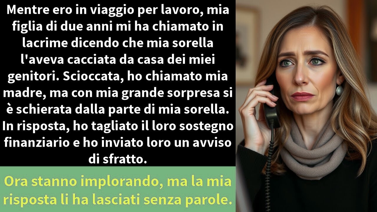 Mentre ero in viaggio per lavoro, mia figlia di due anni mi ha chiamato in lacrime dicendo che mi