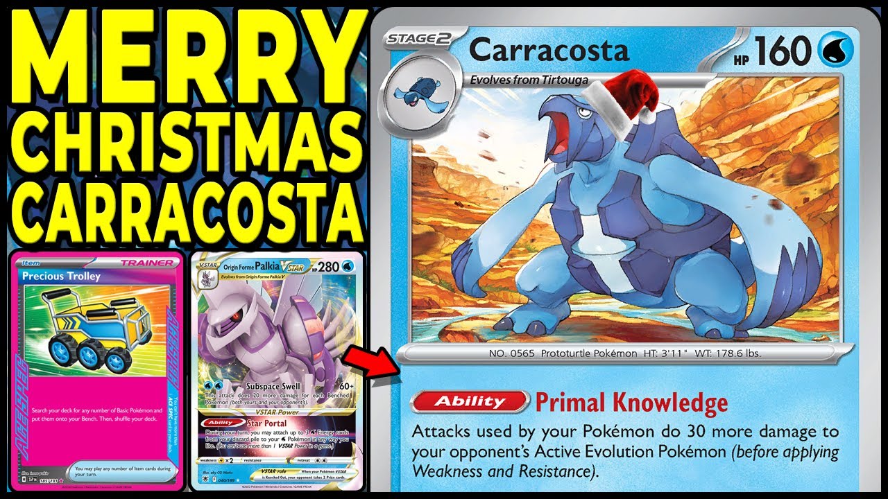 Merry Christmas Carracosta. My Last Pokmon TCG Deck For 2024.