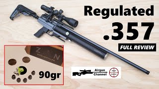 AEA Challenger Pro LB Review (Precision SLUG Shooter) ZAN 90gr .357 Airgun Slugs in a Regulated .357
