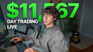 How I Made $11,567 Day Trading In 18 MINUTES (PICTURE PERFECT CONTINUATION MODEL)