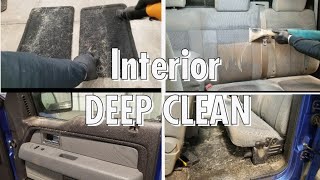 Nasty Interior Deep Clean - Ford F150- Satisfying ASMR