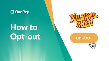 HOW TO OPT OUT OF NUMBERGURU.COM VIDEO GUIDE BY ONEREP