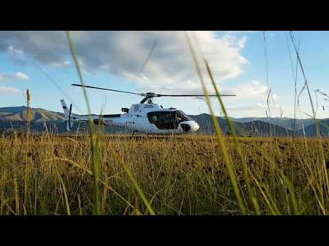 Helicopter takeoff / Stepanavan airport