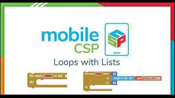 Mobile CSP Lesson 5.6  Loops with Lists