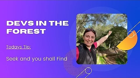 Devs in the Forest: Seek and you Shall Find