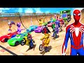 Gta v epic new stunt race for car racing challenge by trevor and shark 911