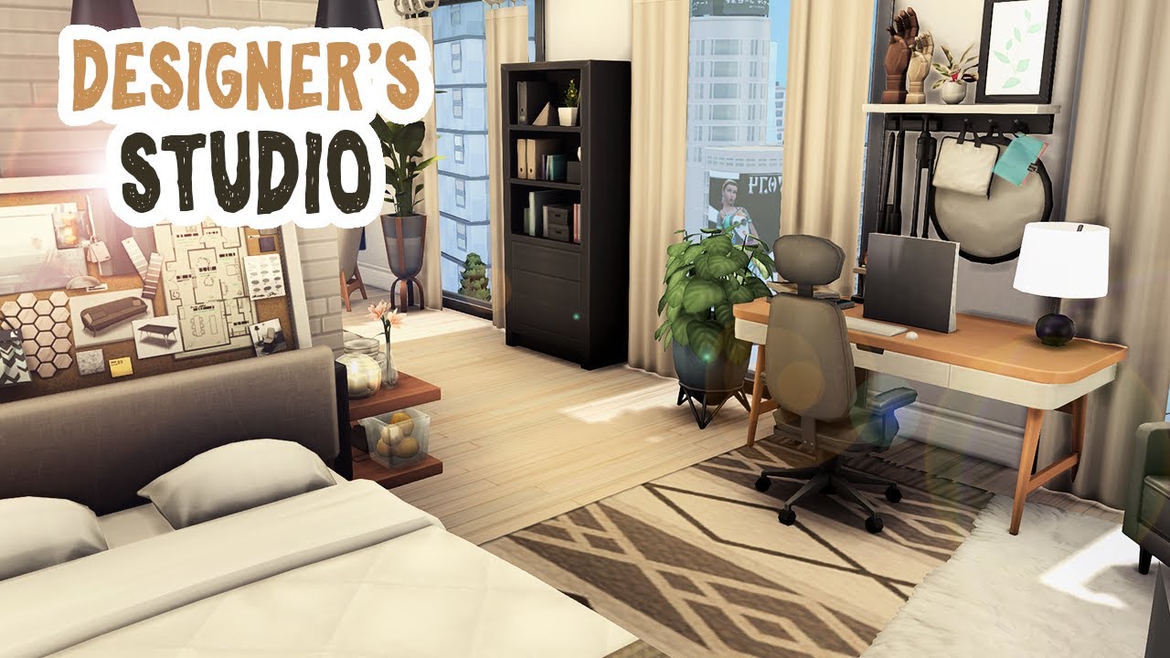 Designer's Studio Apartment || The Sims 4 Apartment Renovation: Speed ...