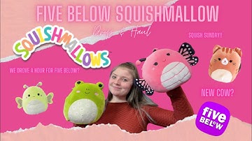 FIVE BELOW SQUISHMALLOW SUNDAY DROP + HAUL| BUTTERFLIES, COWS & SO MUCH MORE⭐️