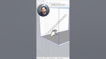 Stair in Sketchup #sketchup #stairs