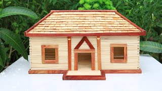 Creative Idea to Built Miniature Mansion using 570 Wooden Chopsticks