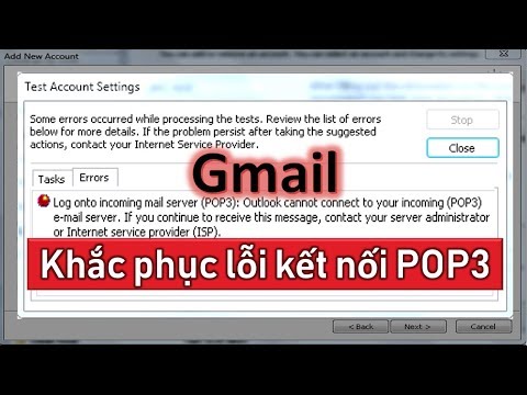 Lỗi kết nối Server Gmail trong Outlook, Outlook Express, Windows Live Mail | Foci