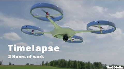 Timelapse Blender Modeling of a Drone