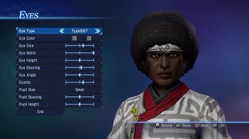 DW8E: Afro Samurai character recipes