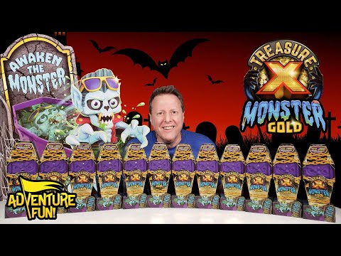 All 6 Treasure X Monster Gold Halloween Monster Action Figures U0026 Real Gold Adventure Fun Toy Review!