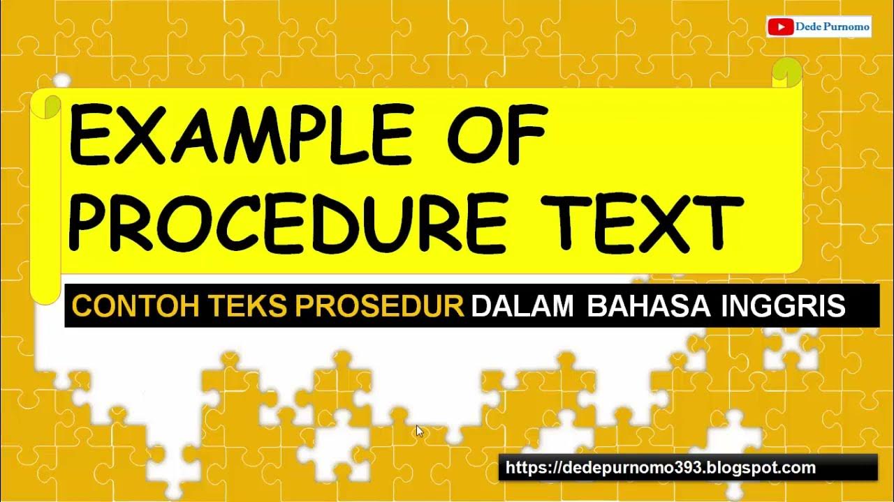 Example of Procedure Text in English - How to Make Fried Rice and How ...