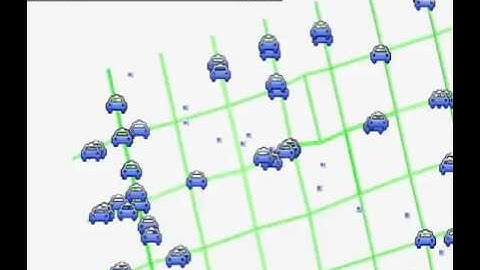 Animation of car simulation on Google Earth map
