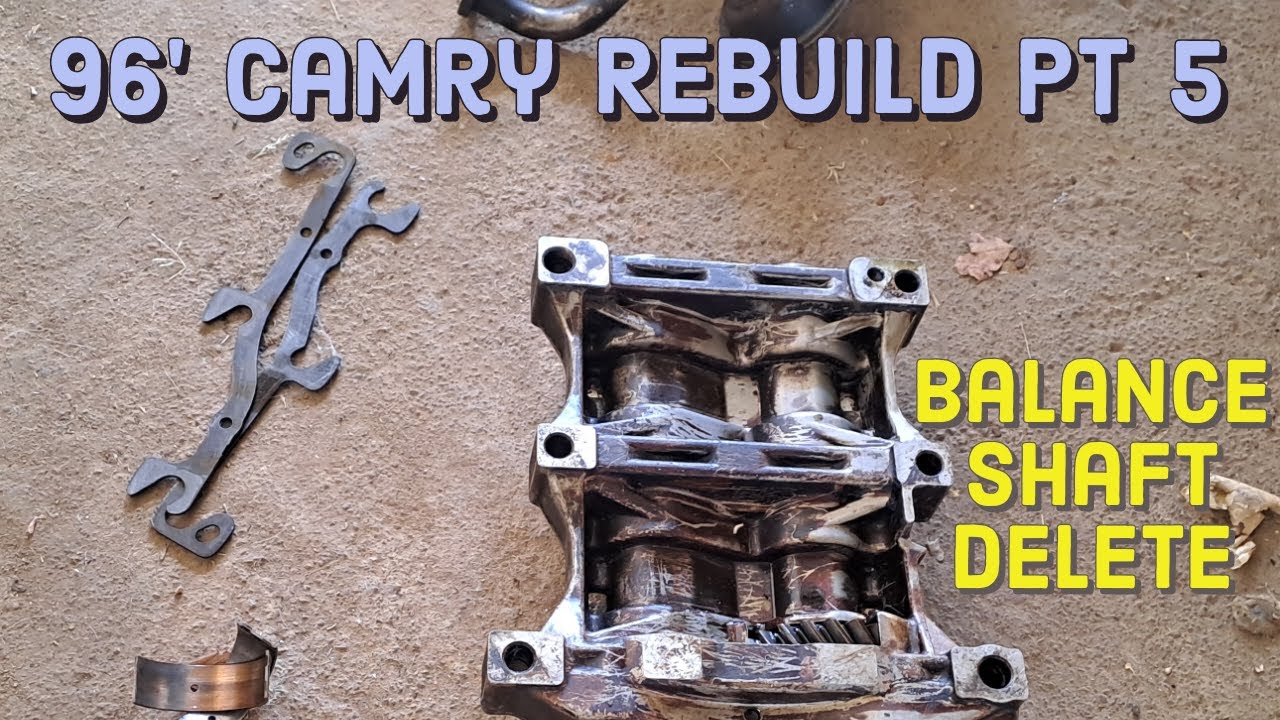 Camry Rebuild PT5 Balance Shaft delete Oil pan install YouTube