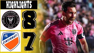 Inter Miami vs Cincinnati 8-7 All Goals and Highlights Football