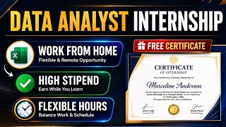 🛑Data Analyst Internship 2026 | Work From Home | High Stipend 🔥| Free Certificate 😍 screenshot 2