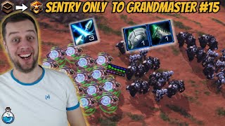 Fast upgrade MASS SENTRY goes WILD! | Sentry Only to Grandmaster #15 StarCraft 2