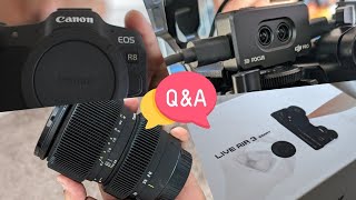 Don't Miss Out on this Q&A: Canon R8, PD Movie Lidar Live Air 3, Best Lenses, and Magic Lantern RAW