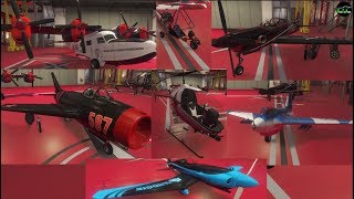 GTA 5 Smuggler's Run DLC (Customizing ALL New Aircraft in Hangar)