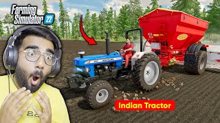 CANOLA FARMING WITH INDIAN TRACTOR | Farming Simulator 22 | Hindi Gameplay #44
