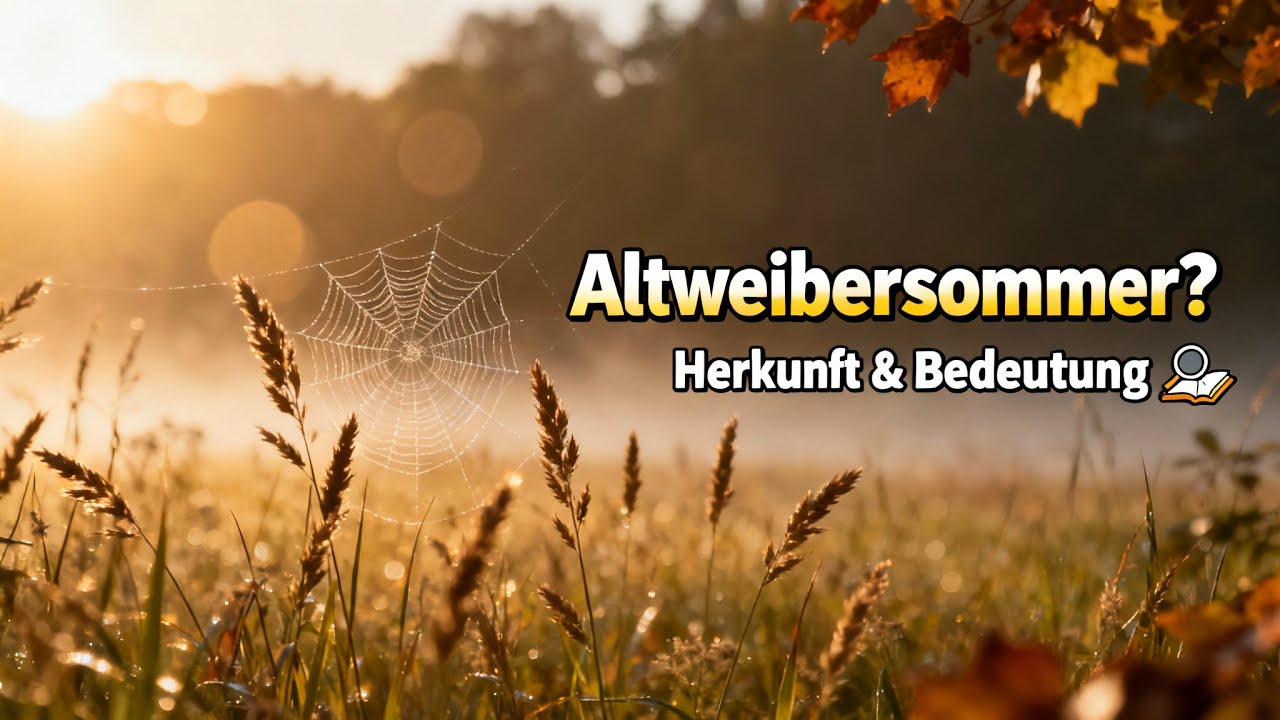 Warum sagt man Altweibersommer? | Herkunft & Bedeutung erklärt