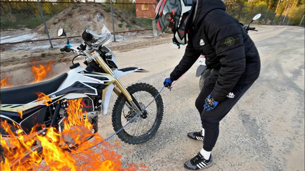 СЛОМАЛСЯ BSE Z3 | Порвался трос газа | Мотошкольники - YouTube