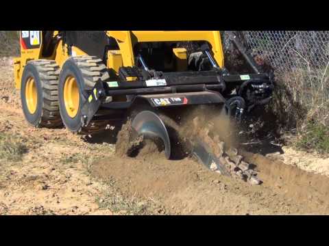 Cat® Trencher Work Tool Attachment at Work