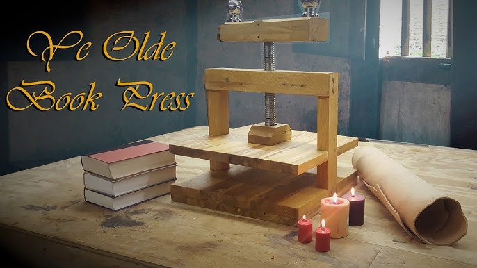 Making an EPIC Handcrafted BOOK PRESS 