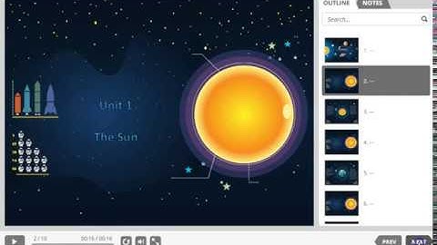 Think Digital Academy Grade 8 Science - lesson about the Sun video