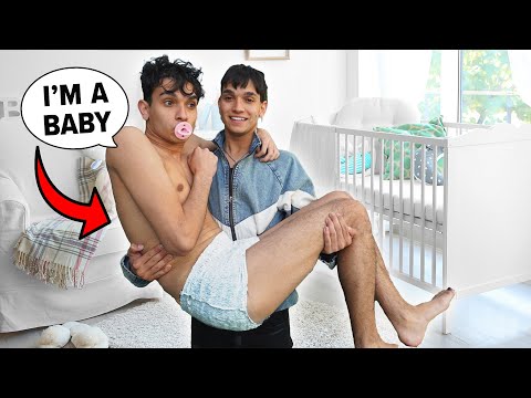 My Twin Becomes A Baby For 24 Hours! *Hilarious*