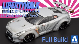 1/24 LB Works R35 GT-R Ver.2 full build. Aoshima 054031