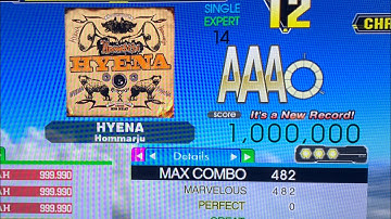 Hyena (ESP-14) MFC 1,000,000 World Record [DDR Ace]