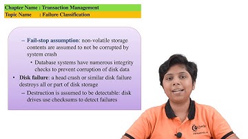 Failure Classification - Transaction Management - Database Management System