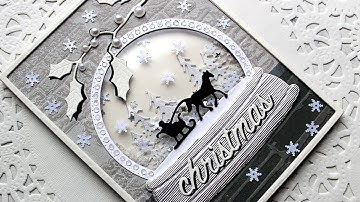 WHITE CHRISTMAS 2018 - DAY 12 - Snow Globe Shaker Card