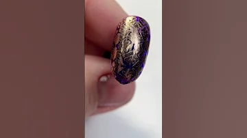 Royal purple nail art