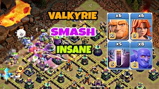 How to Easily 3 Star in Th14!! Powerful Th14 Valkyrie Giant Bowler with! Bat spell Attack strategy!!