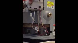 This video shows how to light a State select water heater