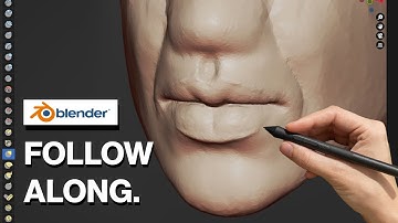 How To Sculpt Lips in Blender | Follow Along Tutorial