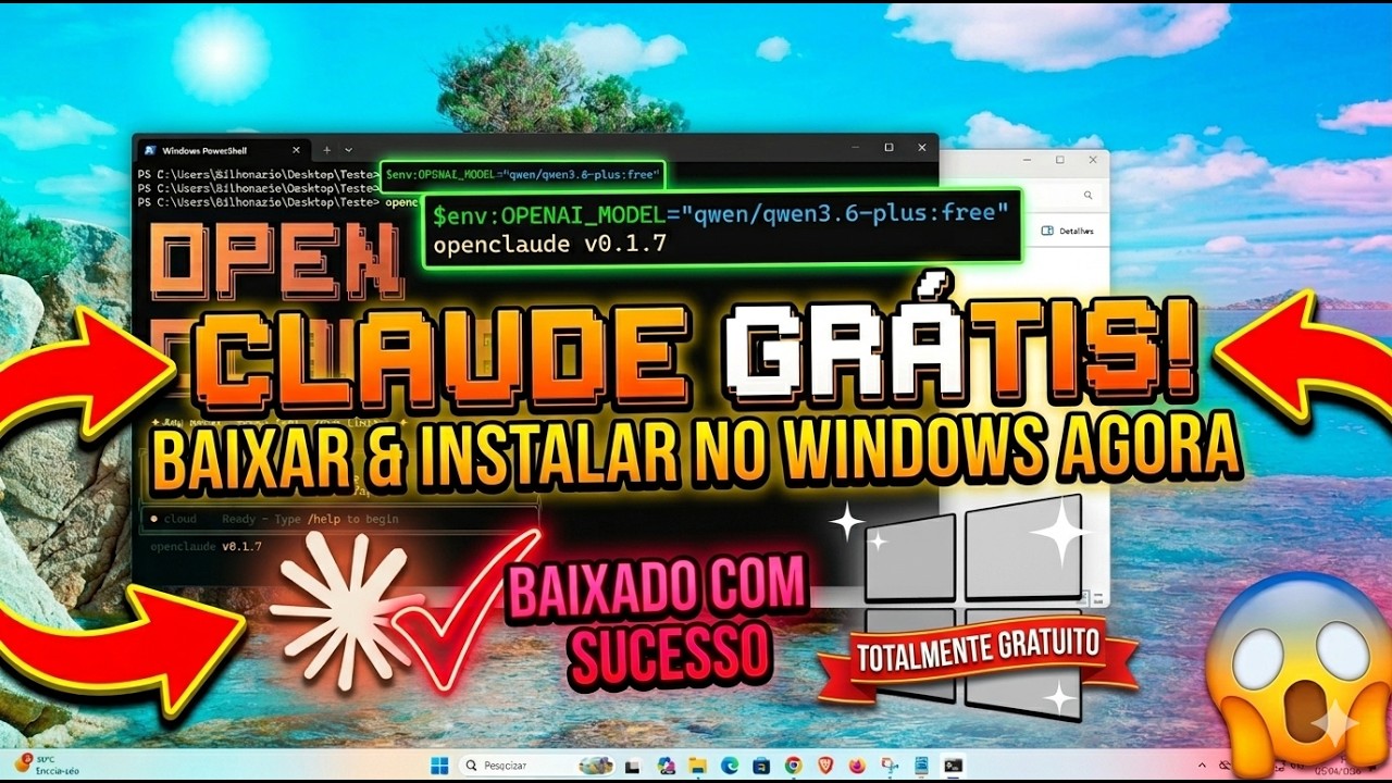 Como baixar e instalar o OpenClaude no Windows (Claude Code Gratuito ...