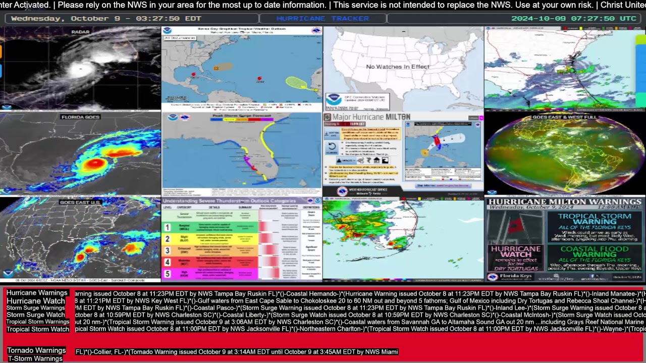 Hurricane Milton Tracker - LIVE - YouTube
