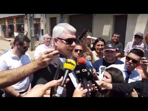 Ministro Wiens ofrece conferencia de prensa en zona Metrobus