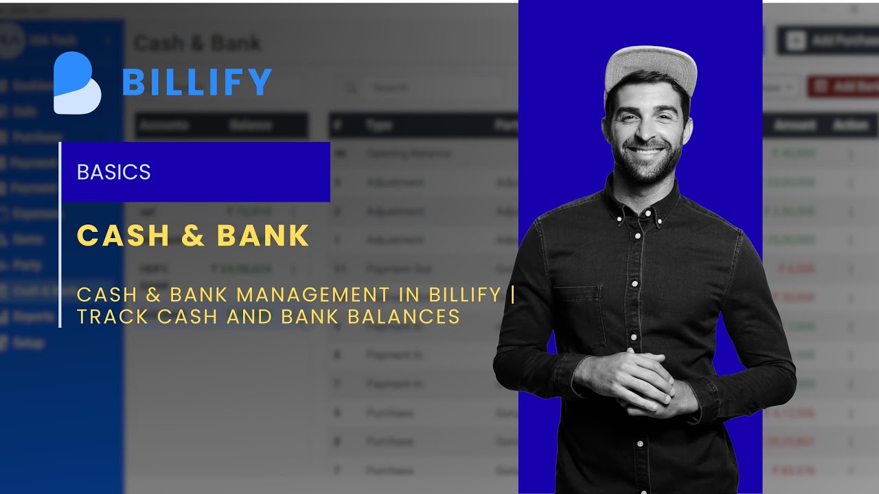 Cash & Bank Management in Billify  Track Cash and Bank Balances