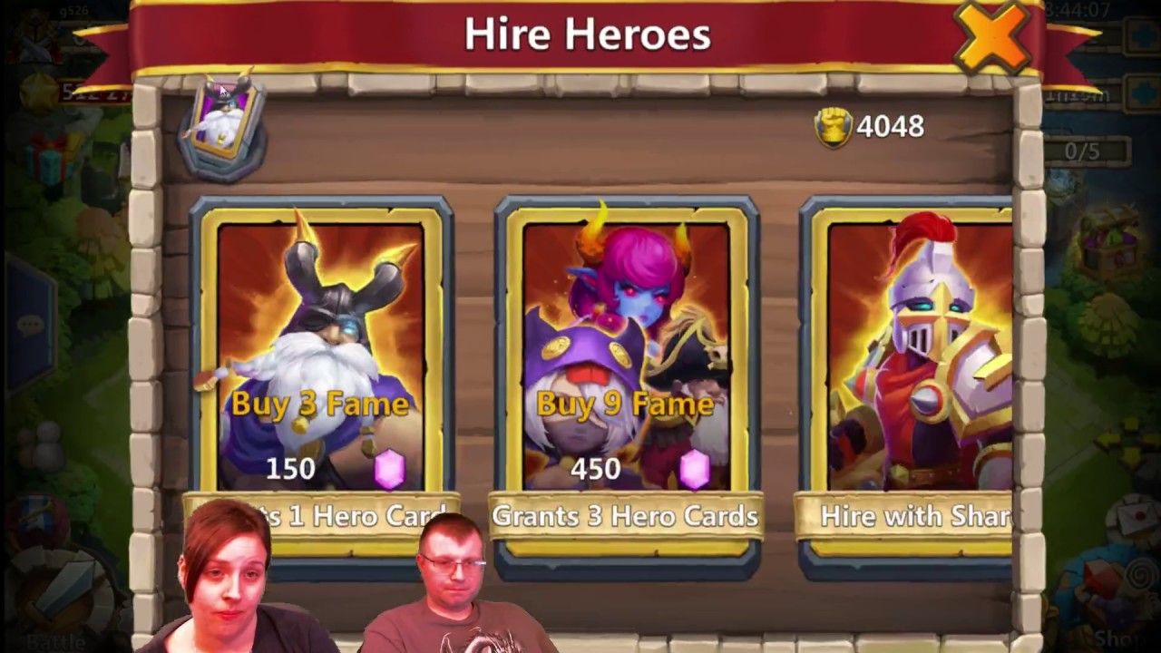 Castle Clash Gem Rolling Video for Heroes 10,000 Gems