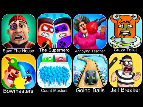 Roblox,Grimace Monster Scary Survival,Bowmasters,Crazy Toilet,Count Masters,Going Balls,Heroes 2
