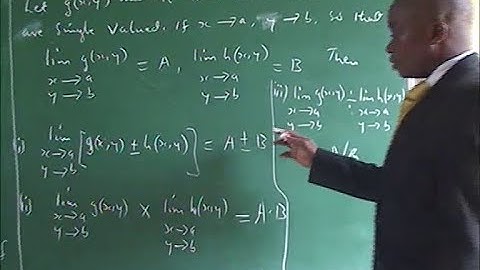 Limit and Continuity of Functions of Several Variables