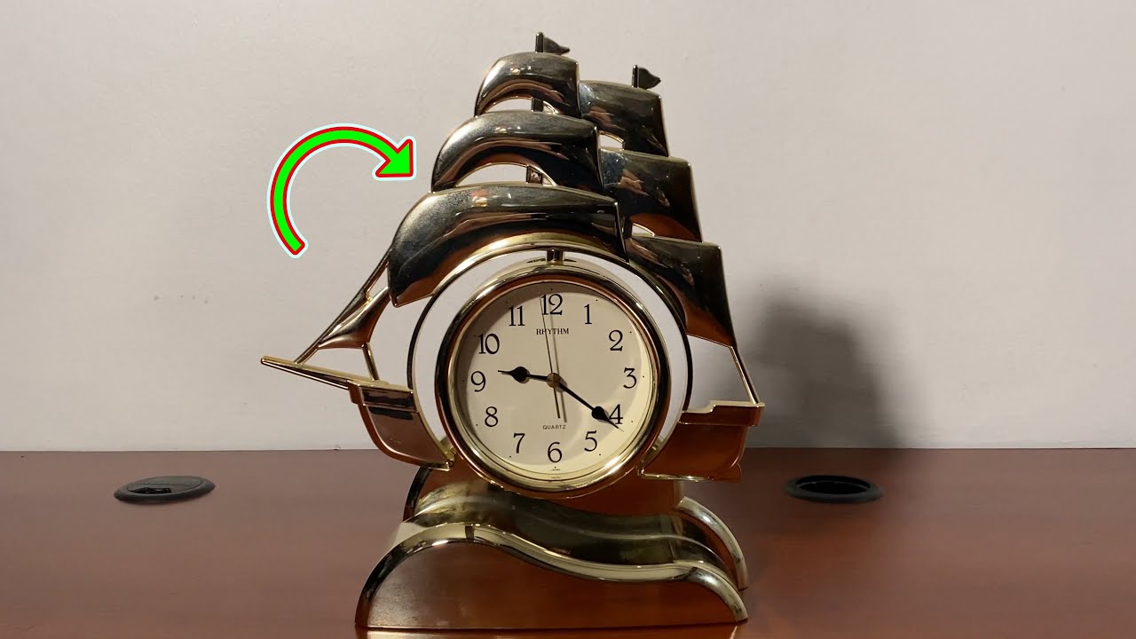 Rhythm 4RP705R18 Sailing Ship Motion Clock ⛵ Gadgetify YouTube