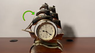 Rhythm 4RP705-R18 Sailing Ship Motion Clock ⛵ Gadgetify